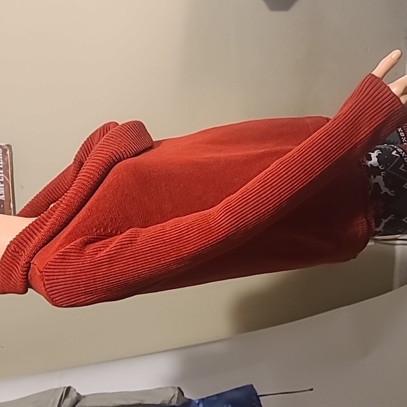 Daisy Fuentes Sangria Cowl Neck Knitted Sweater - Picture 5 of 10